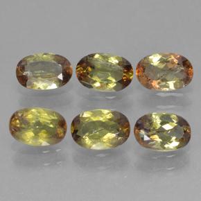 2.69캐럿 천연 멀티컬러 안달루사이트 보석, 타원형 컷, 6.1×4.1 mm, VS-SI