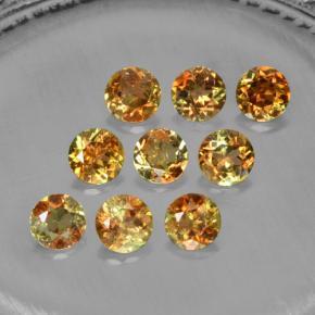 2.28캐럿 천연 멀티컬러 안달루사이트 보석, 라운드 컷, 4.09 mm, VS-SI