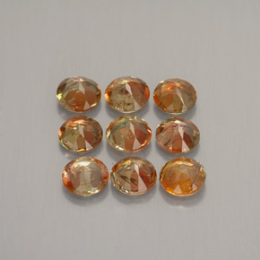 캐럿 천연 멀티컬러 안달루사이트 보석, 라운드 컷, 4.12 mm, VS