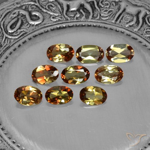 3.15캐럿 천연 다색 홍주석 보석, 타원형 컷, VS-SI