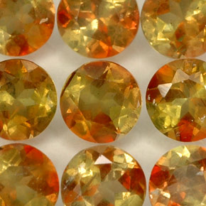 캐럿 천연 다색 홍주석 보석, 라운드 컷, VS