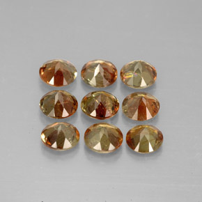 캐럿 천연 멀티컬러 안달루사이트 보석, 라운드 컷, 4.06 mm, VS-SI