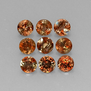 2.26캐럿 천연 멀티컬러 안달루사이트 보석, 라운드 컷, 4.08 mm, VS-SI