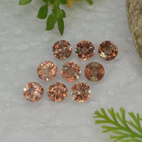 캐럿 천연 멀티컬러 안달루사이트 보석, 라운드 컷, 4.17 mm, VS-SI