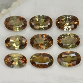 3.64캐럿 천연 멀티컬러 안달루사이트 보석, 타원형 컷, 6×4 mm, VS-SI