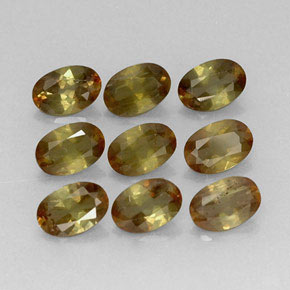 3.80캐럿 천연 멀티컬러 안달루사이트 보석, 타원형 컷, 6×4.1 mm, VS-SI