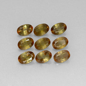 3.80캐럿 천연 멀티컬러 안달루사이트 보석, 타원형 컷, 6×4.1 mm, VS-SI