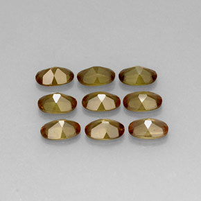 3.80캐럿 천연 멀티컬러 안달루사이트 보석, 타원형 컷, 6×4.1 mm, VS-SI