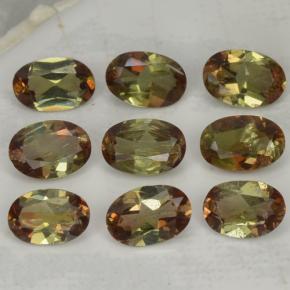 3.72캐럿 천연 멀티컬러 안달루사이트 보석, 타원형 컷, 6.1×4.2 mm, VS-SI
