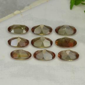 3.72캐럿 천연 멀티컬러 안달루사이트 보석, 타원형 컷, 6.1×4.2 mm, VS-SI