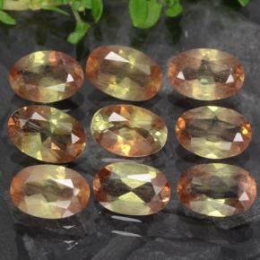 3.67캐럿 천연 멀티컬러 안달루사이트 보석, 타원형 컷, 6×4.1 mm, VS-SI