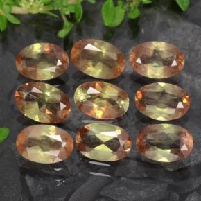 3.67캐럿 천연 멀티컬러 안달루사이트 보석, 타원형 컷, 6×4.1 mm, VS-SI