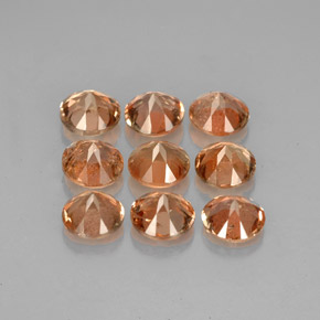 캐럿 천연 멀티컬러 안달루사이트 보석, 라운드 컷, VS