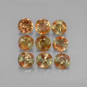 2.33캐럿 천연 멀티컬러 안달루사이트 보석, 라운드 컷, 4.11 mm, VS-SI