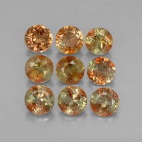 2.33캐럿 천연 멀티컬러 안달루사이트 보석, 라운드 컷, 4.11 mm, VS-SI