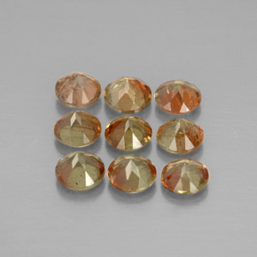 2.33캐럿 천연 멀티컬러 안달루사이트 보석, 라운드 컷, 4.11 mm, VS-SI