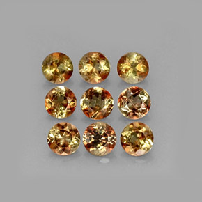 캐럿 천연 멀티컬러 안달루사이트 보석, 라운드 컷, 4.11 mm, VS-SI