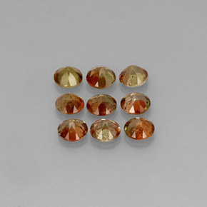캐럿 천연 멀티컬러 안달루사이트 보석, 라운드 컷, 4.11 mm, VS-SI