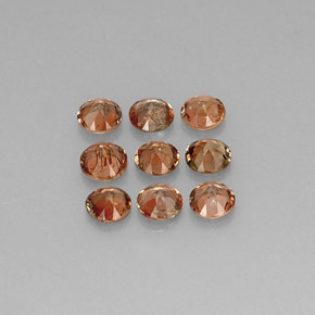 캐럿 천연 멀티컬러 안달루사이트 보석, 라운드 컷, 3.91 mm, VS