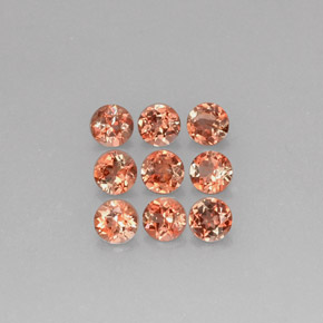 캐럿 천연 그린 피치 안달루사이트 보석, 라운드 컷, 4.02 mm, VS-SI