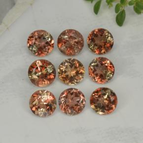 2.39캐럿 천연 멀티컬러 안달루사이트 보석, 라운드 컷, 4.08 mm, VS-SI