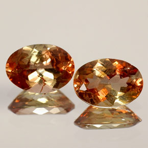 캐럿 천연 다색 홍주석 보석, 타원형 컷, VS