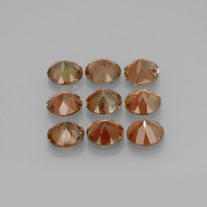 2.34캐럿 천연 멀티컬러 안달루사이트 보석, 라운드 컷, 4.09 mm, VS-SI
