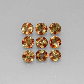 캐럿 천연 멀티컬러 안달루사이트 보석, 라운드 컷, 4.02 mm, VS-SI