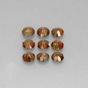 캐럿 천연 멀티컬러 안달루사이트 보석, 라운드 컷, 4.02 mm, VS-SI