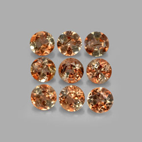2.19캐럿 천연 멀티컬러 안달루사이트 보석, 라운드 컷, 4.05 mm, VS