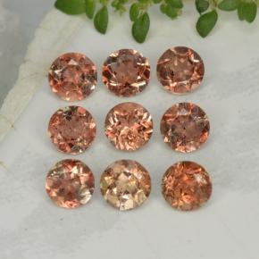 2.28캐럿 천연 다색 홍주석 보석, 라운드 컷, VS