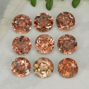 2.28캐럿 천연 다색 홍주석 보석, 라운드 컷, VS