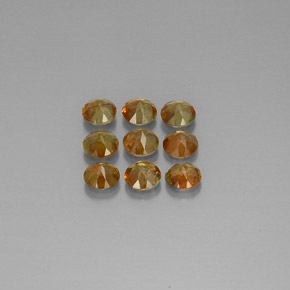 캐럿 천연 멀티컬러 안달루사이트 보석, 라운드 컷, 4.13 mm, VS