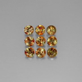 캐럿 천연 멀티컬러 안달루사이트 보석, 라운드 컷, 3.96 mm, VS