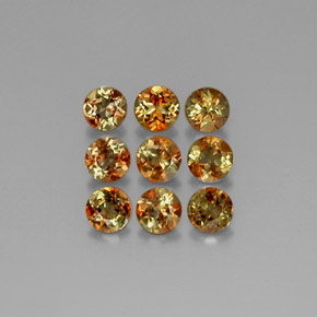 캐럿 천연 멀티컬러 안달루사이트 보석, 라운드 컷, 3.96 mm, VS