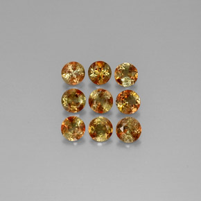 캐럿 천연 멀티컬러 안달루사이트 보석, 라운드 컷, 3.97 mm, VS
