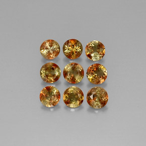 캐럿 천연 멀티컬러 안달루사이트 보석, 라운드 컷, 3.97 mm, VS