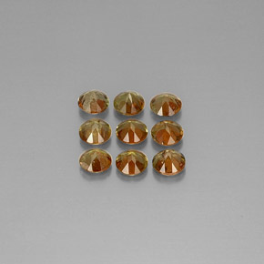 캐럿 천연 멀티컬러 안달루사이트 보석, 라운드 컷, 3.97 mm, VS