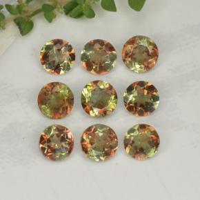1.92캐럿 천연 멀티컬러 안달루사이트 보석, 라운드 컷, 4.00 mm, VS