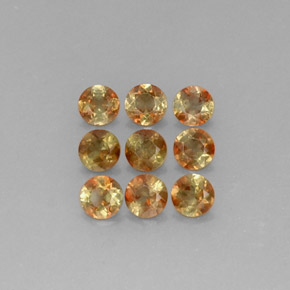 캐럿 천연 멀티컬러 안달루사이트 보석, 라운드 컷, 4.01 mm, VS