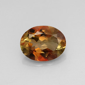 1.82캐럿 천연 멀티컬러 안달루사이트, 타원형 컷, 9×7 mm, VS