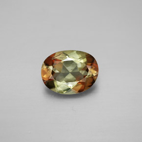 1.47캐럿 천연 멀티컬러 안달루사이트, 타원형 컷, 8.7×6.6 mm, VVS-VS