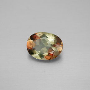 1.47캐럿 천연 멀티컬러 안달루사이트, 타원형 컷, 8.7×6.6 mm, VVS-VS