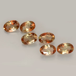 캐럿 천연 멀티컬러 안달루사이트 보석, 타원형 컷, 5.8×3.9 mm, VVS-VS