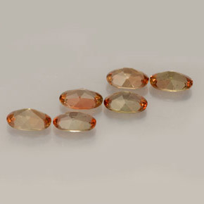 캐럿 천연 멀티컬러 안달루사이트 보석, 타원형 컷, 5.8×3.9 mm, VVS-VS