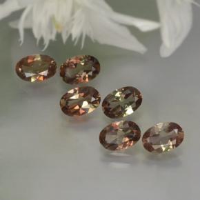 2.47캐럿 천연 멀티컬러 안달루사이트 보석, 타원형 컷, 6×4 mm, VVS-VS