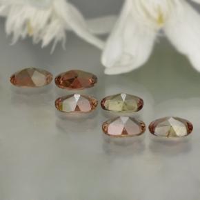 2.47캐럿 천연 멀티컬러 안달루사이트 보석, 타원형 컷, 6×4 mm, VVS-VS