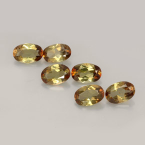 캐럿 천연 멀티컬러 안달루사이트 보석, 타원형 컷, 6.2×4.1 mm, VVS-VS