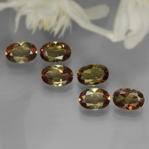2.42캐럿 천연 멀티컬러 안달루사이트 보석, 타원형 컷, 5.8×4.1 mm, VVS-VS