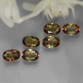 2.42캐럿 천연 멀티컬러 안달루사이트 보석, 타원형 컷, 5.8×4.1 mm, VVS-VS